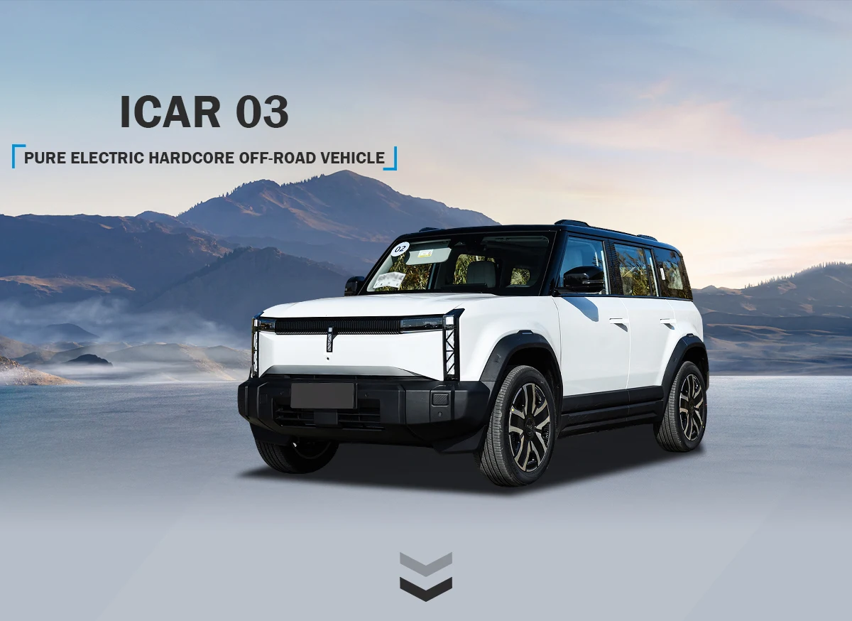 Лидер продаж 2024 Chery suv Подержанный автомобиль новый Ev iCAR 03 большой внедорожник 2wd 4wd 501 км 472 в наличии новые энергетические автомобили