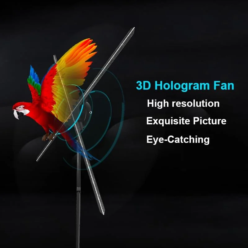 GrownsWiFi управляемый приложением 3D-голографический проектор с 4 лопастями 18-180 см большой голографический светодиодный рекламный дисплей