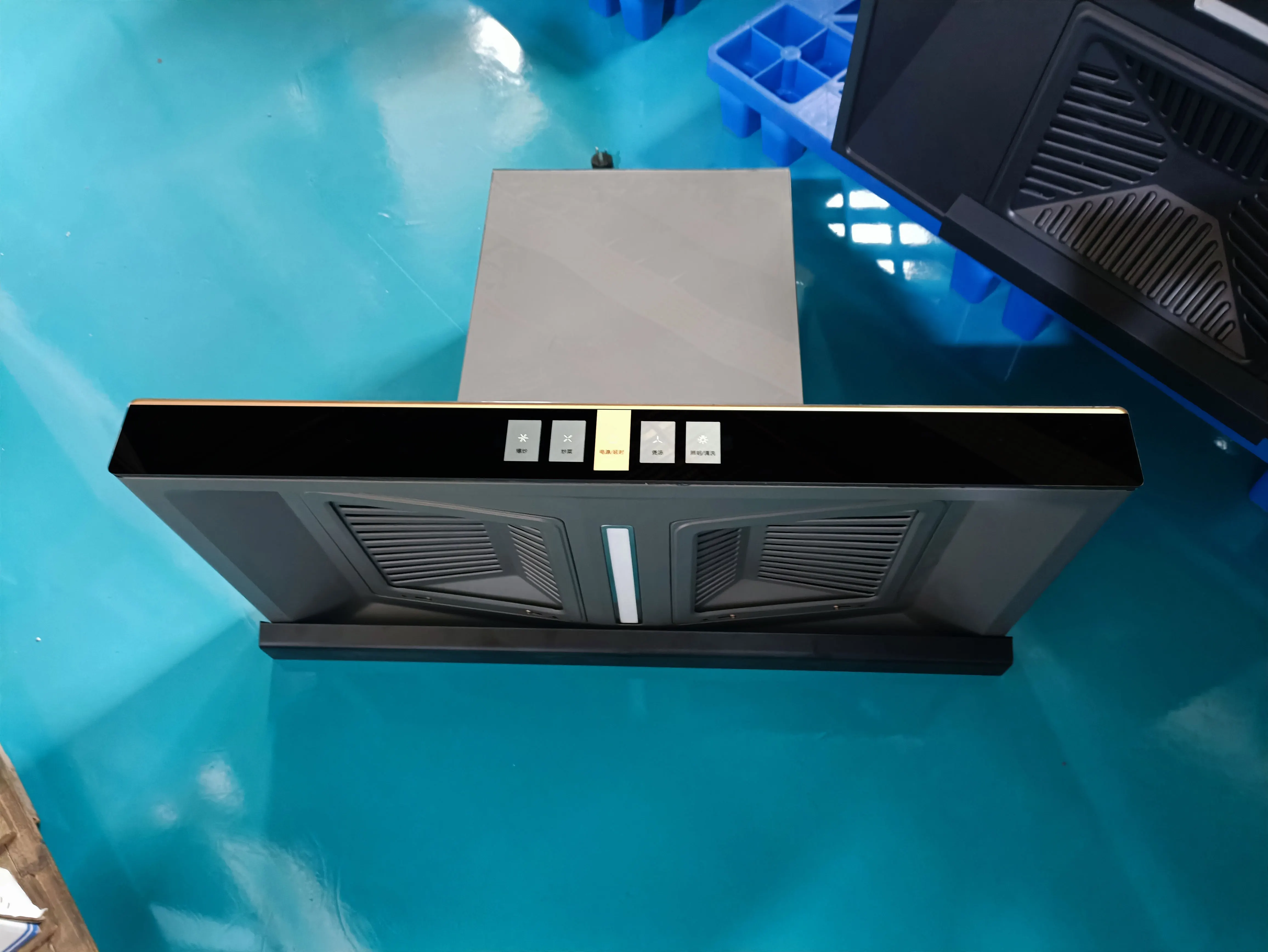 New Trend Kitchen Chimney Hood with Filter Power Suction High Efficiency Smart Range Hood Sensor Switch 90cm Powerful Copper