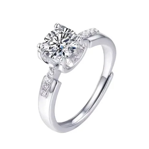 Wholesale Engagement Jewellery 18K White Gold Natural Diamond Ring