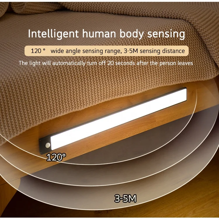 Factory Wholesale PIR Motion Sensor Closet Wardrobe Lighting Magnetic LED Under Cabinet Light