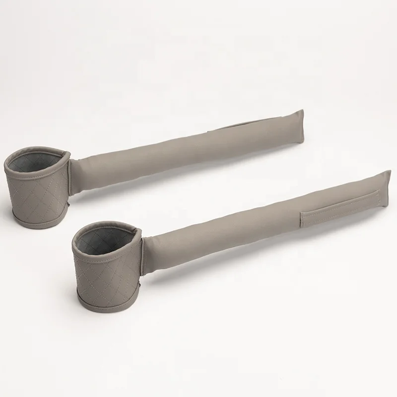 
PU Leather Seat Gap Filler Between Consoles Box and Car Seats with Cup Holder 