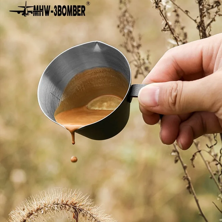 MHW-3BOMBER 100ml stainless steel measuring cup coffee cup milk cup
