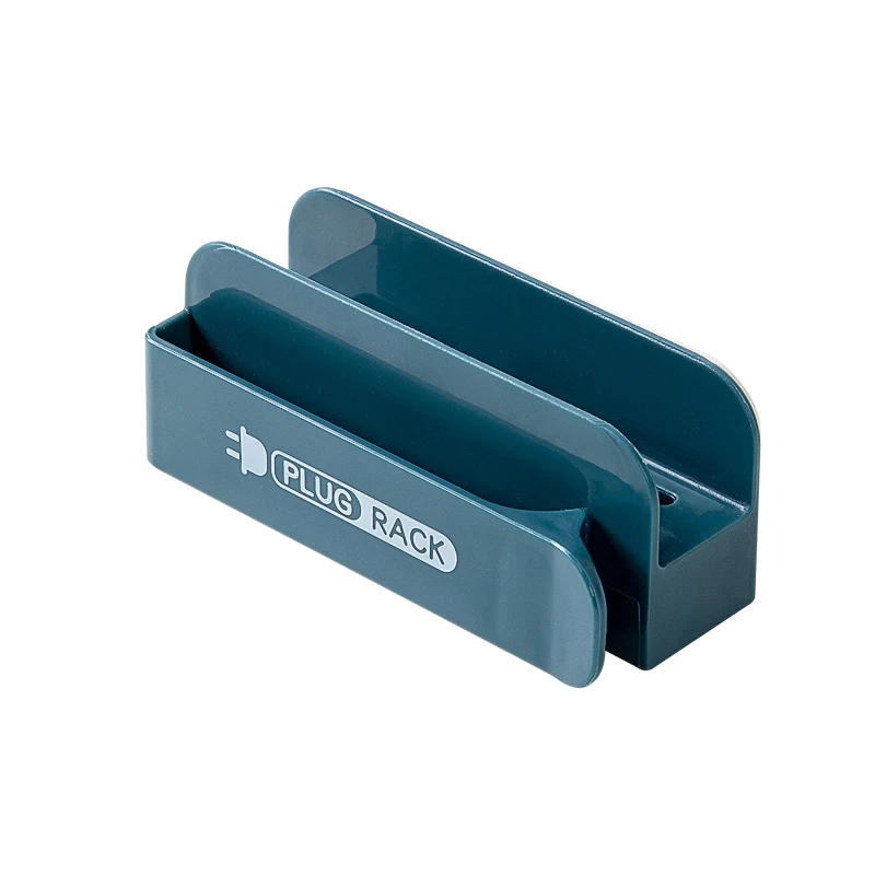 
Plug hook free perforation wall nail free multi-function seamless hook mobile phone charging cable storage rack 