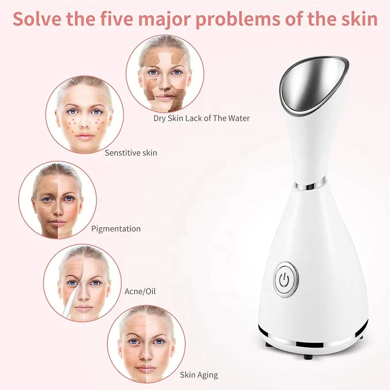 Hot Sale Home Use Spa Hot Spray Steam Face Ion Beauty Instrument Nano Ionic Face Steamer