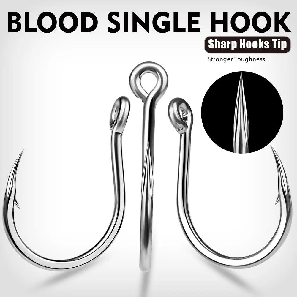 Factory OEM&ODM High Carbon Steel Fishing Hook Single Carp Fishing Hooks with Ring ModeL Fishing Hooks