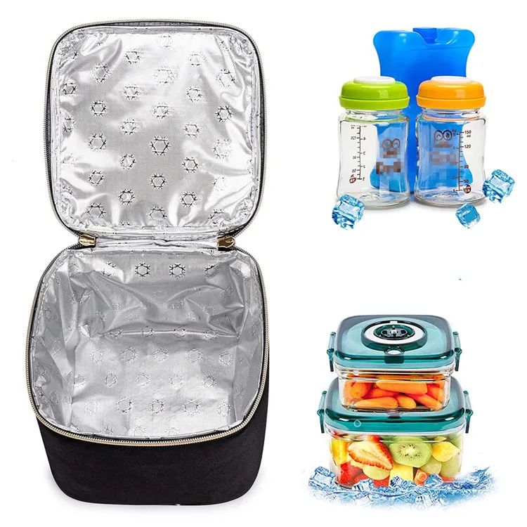 Factory Directly Sale Insulated Beach Bottle Lunch Shopping Tote Breastmilk Cooler Bag