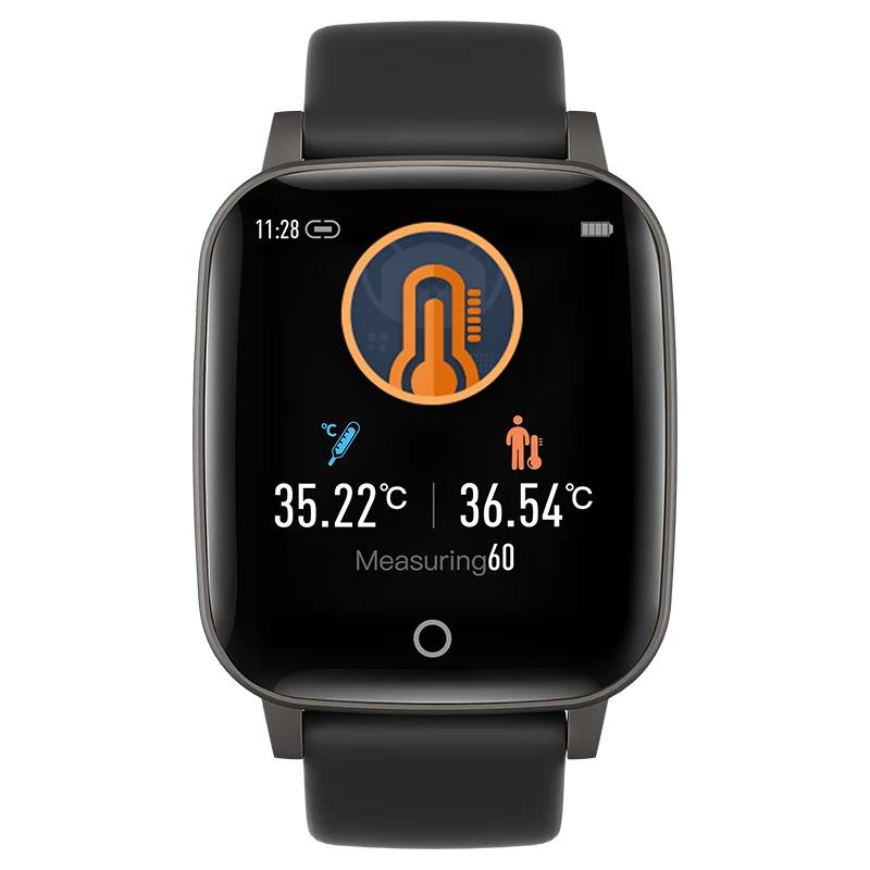 2020 Fashion Temperature and Heart Rate  Android Smart Watch Band For Fitness Tracker Sport Smart Bracelet Health Watches