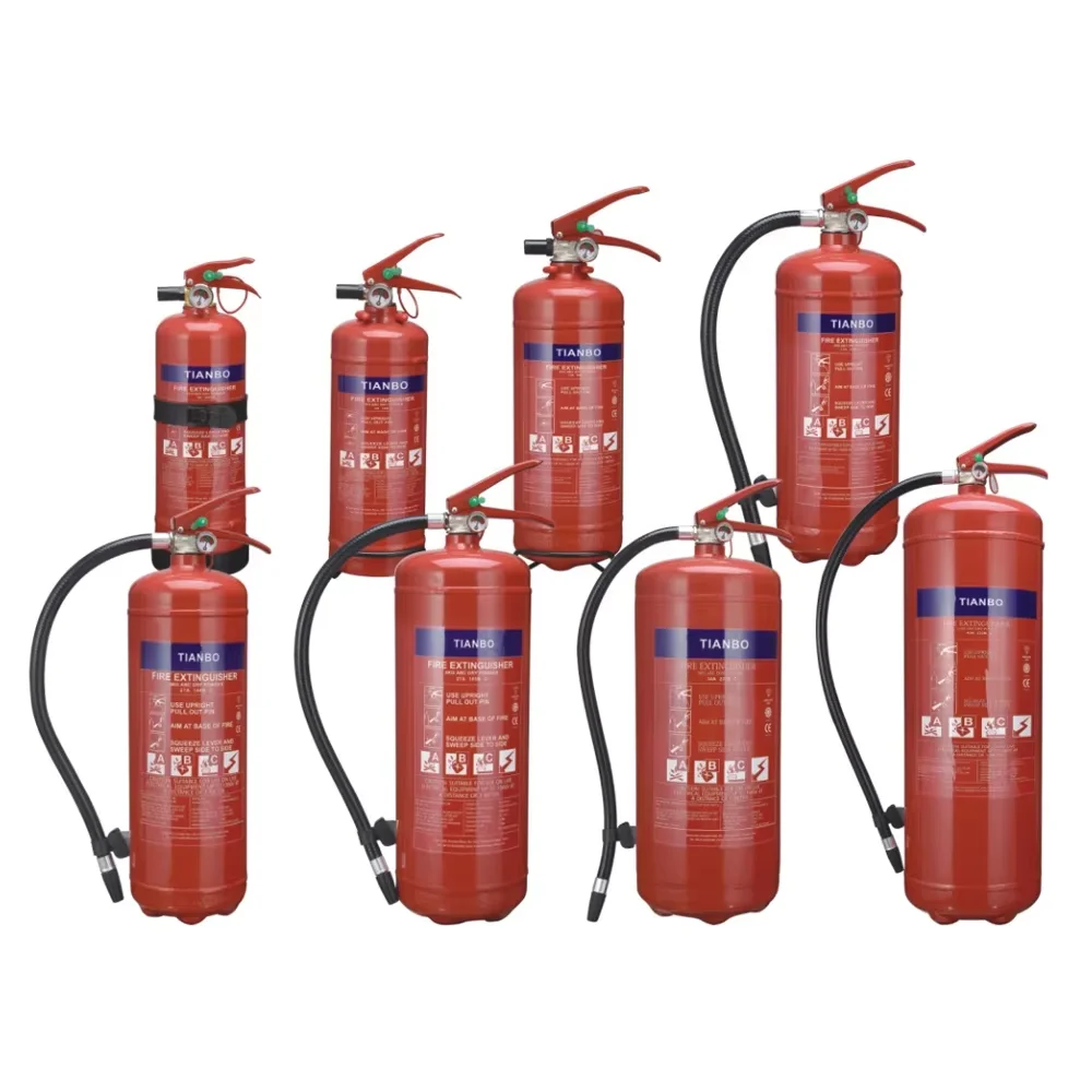 1/2/3/4/6/9/12KG Dry Power 15 Bar Light Manufacturing Facilities Brass Aluminium Valve ABC Dry Chemical Fire Extinguisher