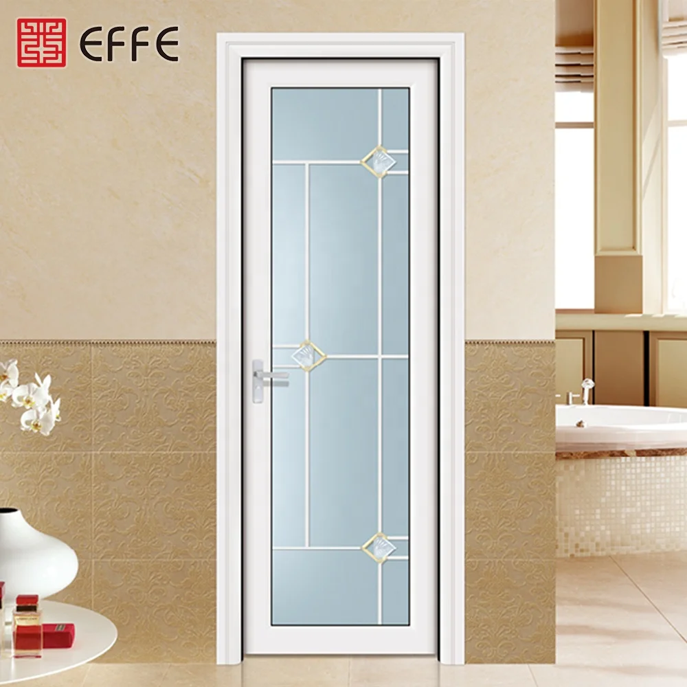 
new design fire rated single pane american style door bathroom tempered glass door 