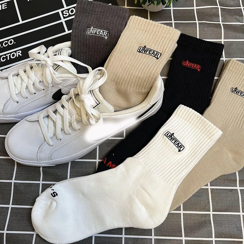 Designer Embroidery Logo Socks Thickened Towel Bottom Crew Cotton Sports Custom Socks Men
