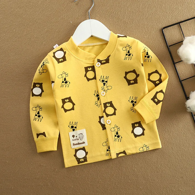 
Wholesale Autumn Baby Knitted Jacket Toddler Coats Blouse T Shirts Winter Coat Clothing Newborn Baby Clothing Cloths 