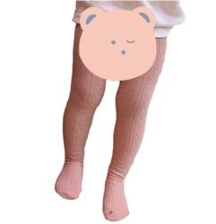 American Trends Baby Tights Girls Soft Cotton Cable Knit Infant Leggings Toddler Solid Socks Winter Warm Stockings Newborn