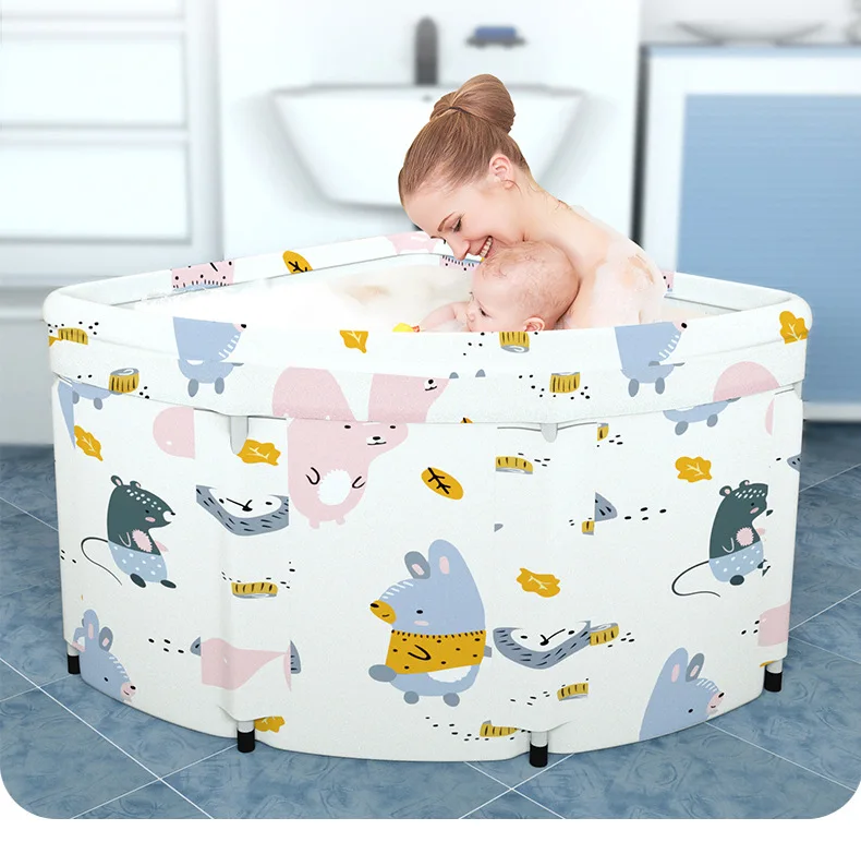  A3710 Large Folding Tub Sector Soak Bucket Barrel Portable Steaming Spa Foldable Sauna Arc Bathtub for