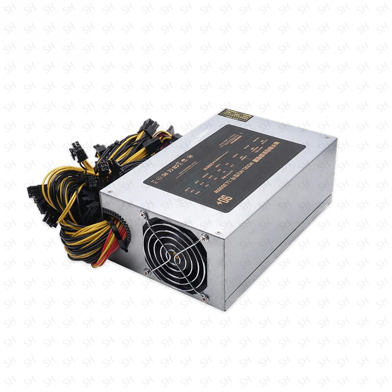 ATX Computer Desktop Pc Power Supply 3000w psu with 6000rpm cooling fan for graphics cards