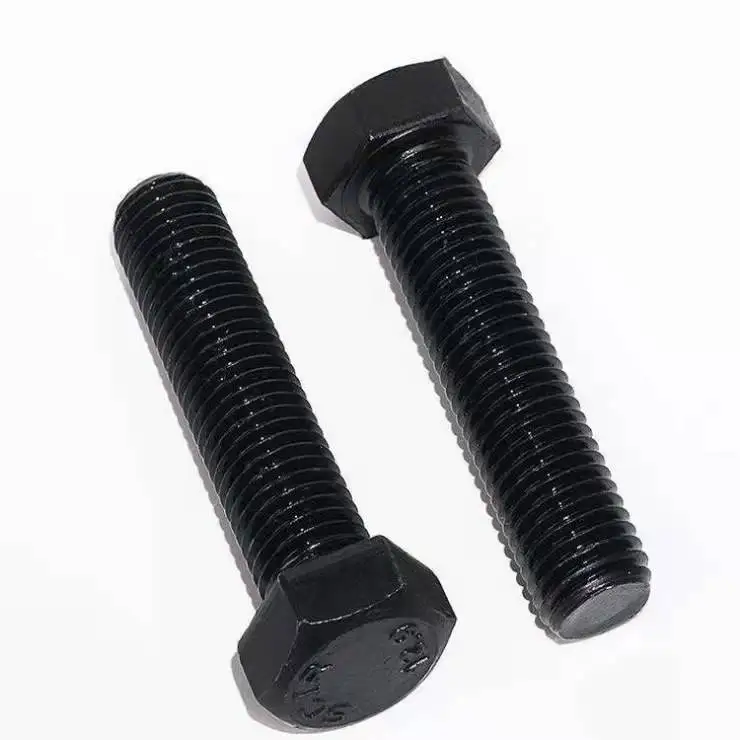 8.8 DIN933 Black bolts Black hex bolts factory direct