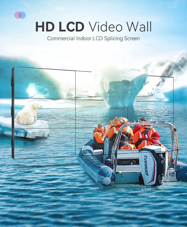 27 32 43 50 55 65 inch 4K HD Wall mount non-touch portable advertising display digital signage and displays