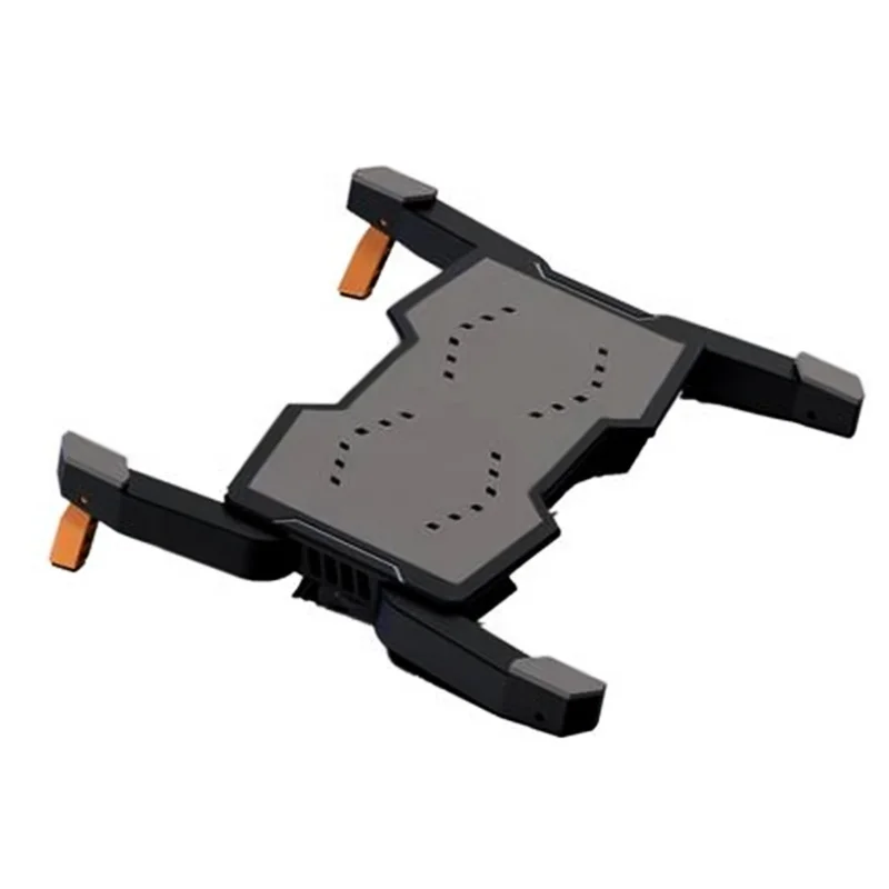 New Black Vertical Folding Laptop Stand Foldable Portable Extension Aluminum Alloy Cooling Pad
