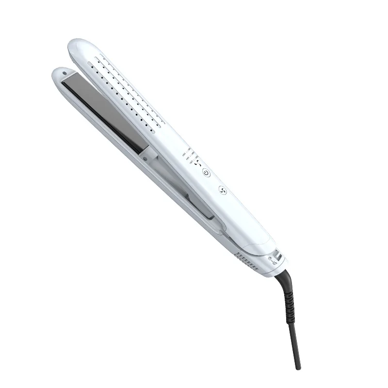New Design 360 Degree 2-in-1 Cool Air Hair Styler Tourmaline Plate Hair Straightener and Curler with LED Display Swivel Cord