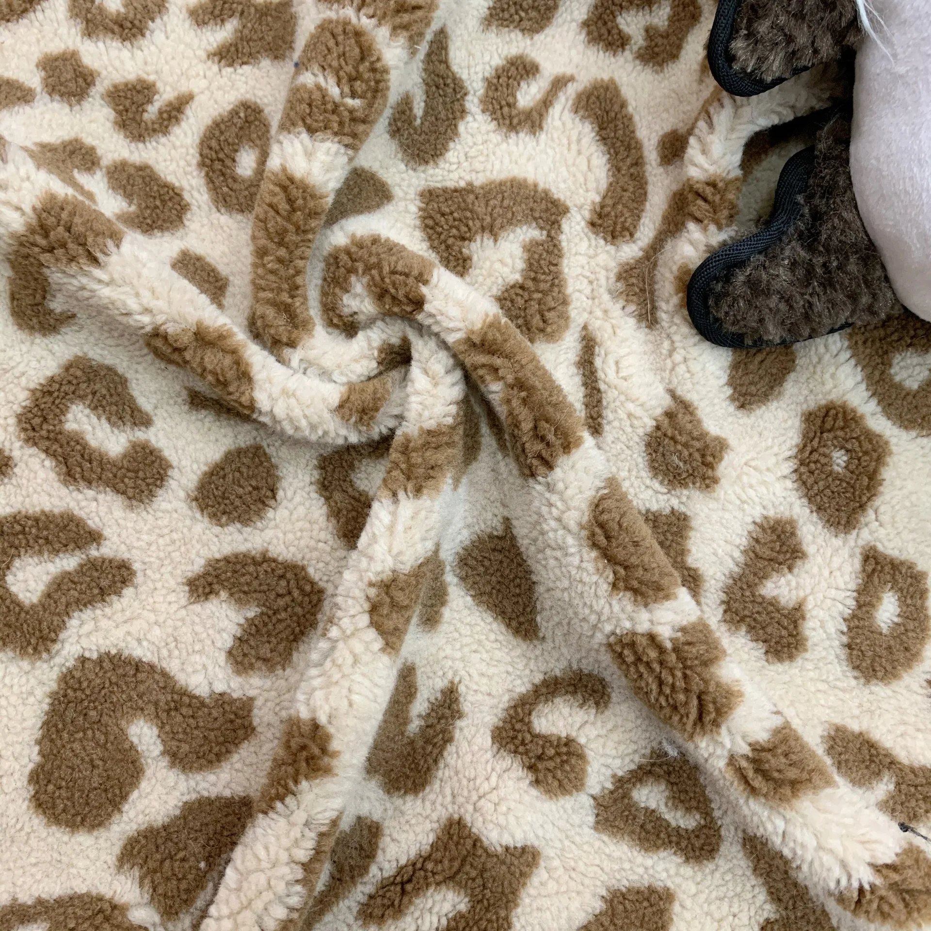 Factory Polyester Sherpa Fleece Fake Sheep Lamb Faux Fur Fabric,Polyester Artificial Fur Fabric