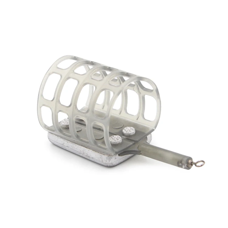 Selco China Black Plastic Lead Weight Artificial Bait Carp Fishing Tackle Plastic Lead Fishing Feeder of Plastic Feeder Cage