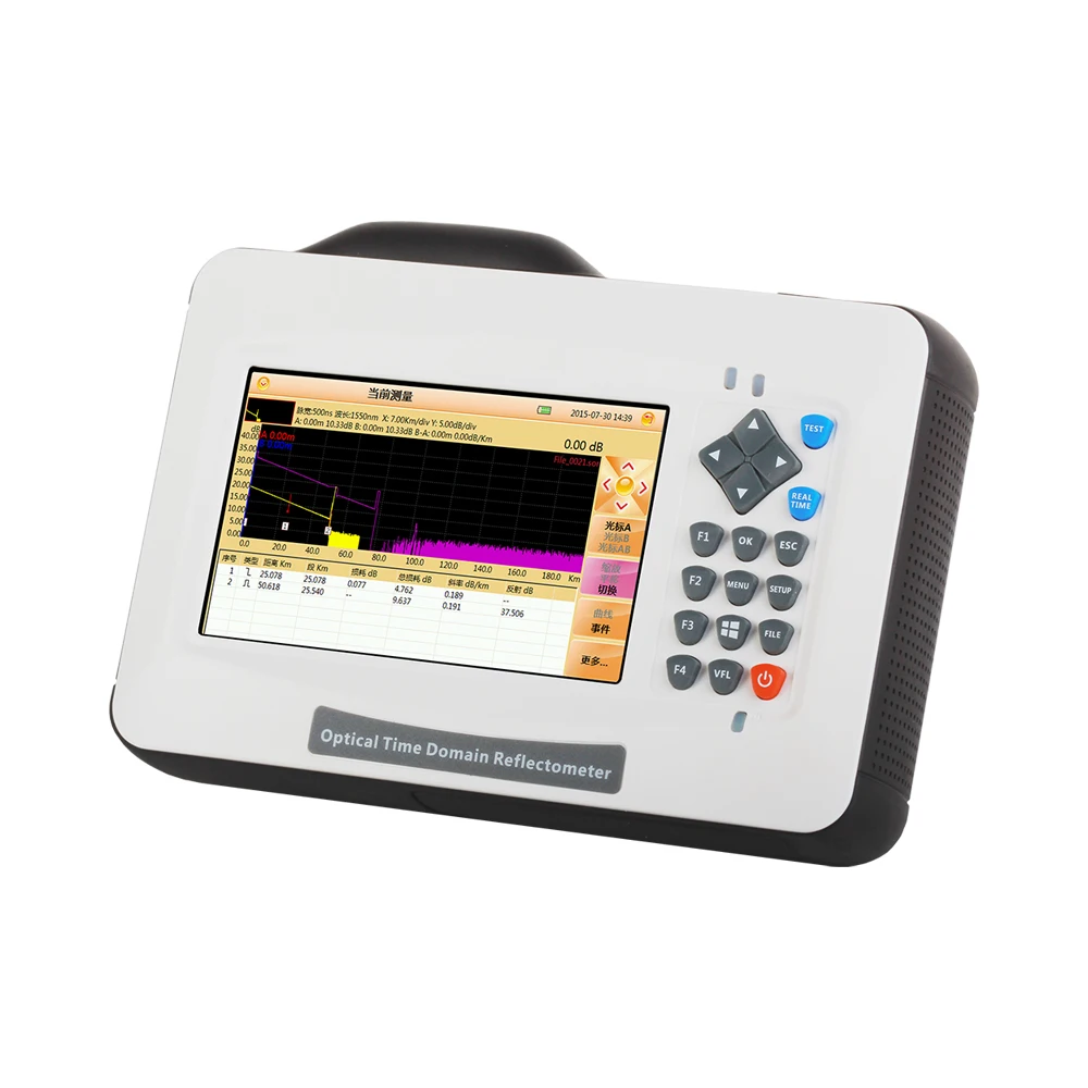 Мини-рефлектометр FHO3000 D35 SM ,1310/1550nm 35/33dB VFL измеритель мощности 5 дюймов сенсорный экран Дешевое сплетоное волокно-оптический