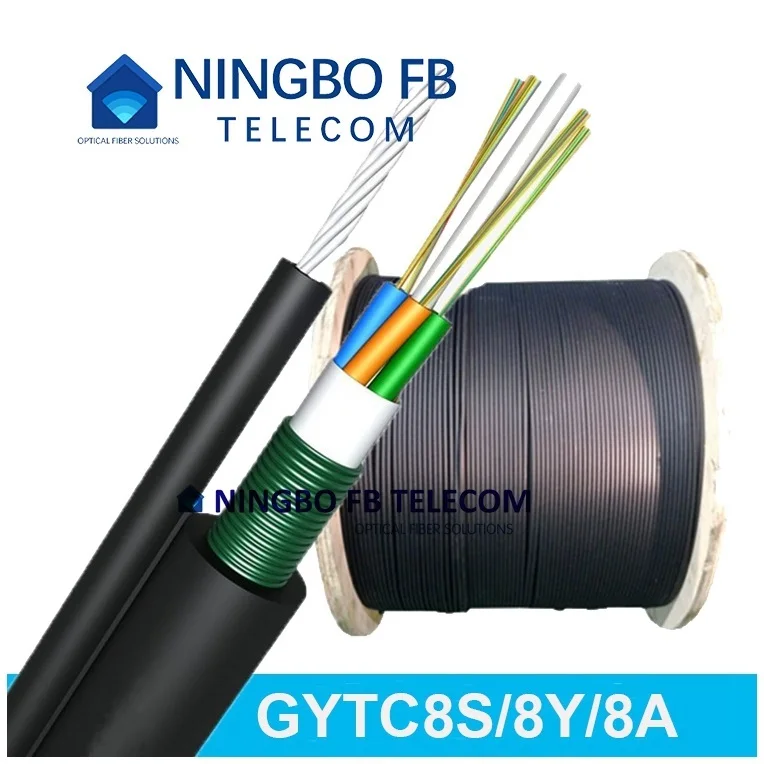 GYTC8Y optical fiber cables supplier Figure 8 Cable Self Supporting Aerial Outdoor drop cable Armored Single Mode price