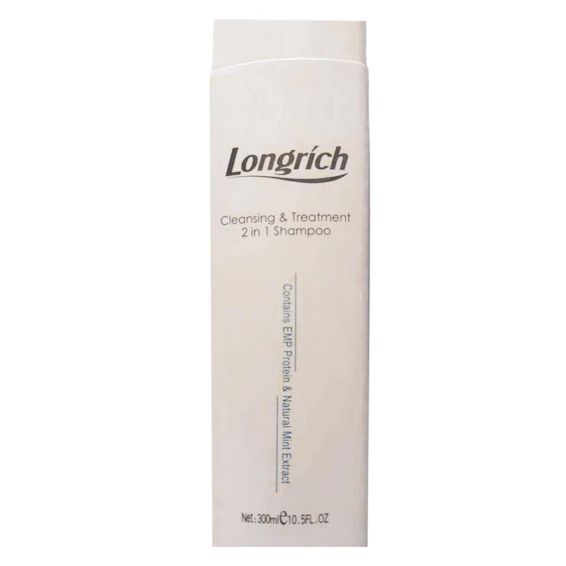 Longrich nourish hair cleansing anti hair-loss good selling 300ml 2 in 1 cleansing and treatment mint shampoo