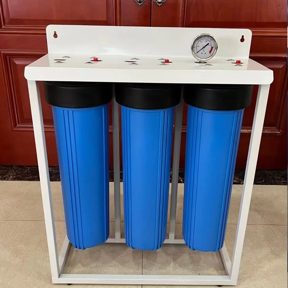 Big Blue Water Filter Whole House Large Flow Jumbo 20 4.5inch Water Purifier System with Pressure Gage to Australia Market