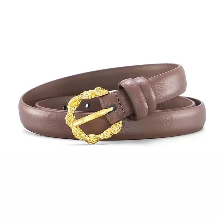 Women leather belts 2022 factory supply wholesales customized leather belt for women