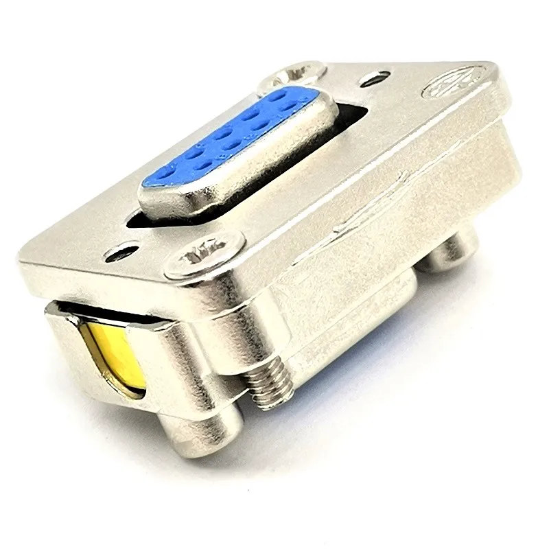 Nickel Plated Panel Mount DB9 Female to Female Adapter