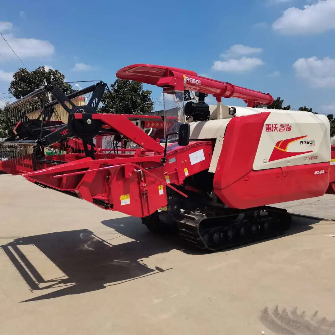 High Quality Lovol Harvester Machinery Small Track Type Combine Harvester