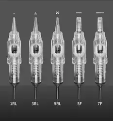 20pcs Sterilized Disposable Eyebrow Tattoo Needle 600D-G Permanent Makeup Cartridge Needles for Permanent Makeup Pen