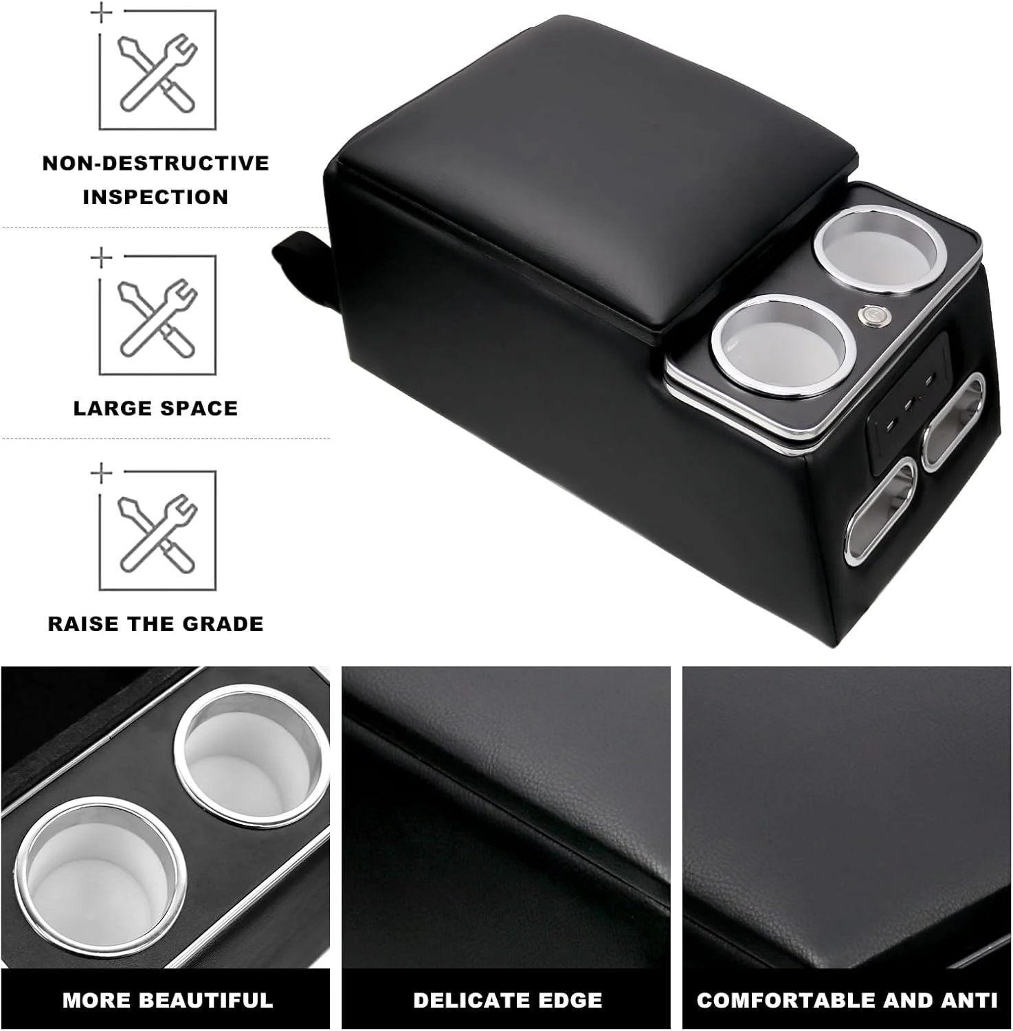 General-purpose vehicle rear armrest car rear seat central armrest second row middle storage box refit