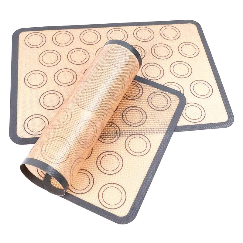 Larger Size Professional Kitchen Tool Silicone Coated Fiber Glass Nonstick Cake Pastry Macaron Baking Mat