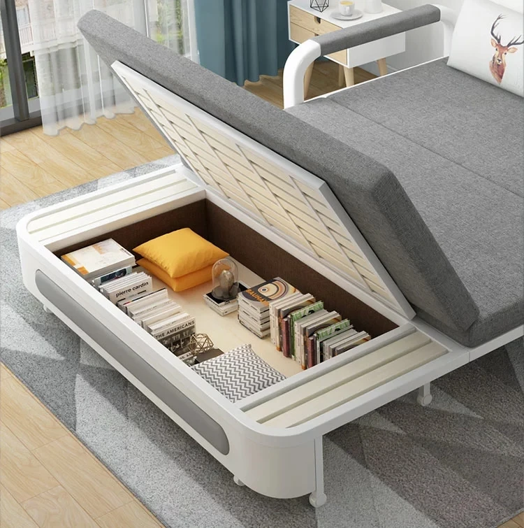 
Modern Wooden leaving divano letto Folding sofas cheslong folding Sleeper Three Seat Sofa Bed Living Room Multi-function Divan 