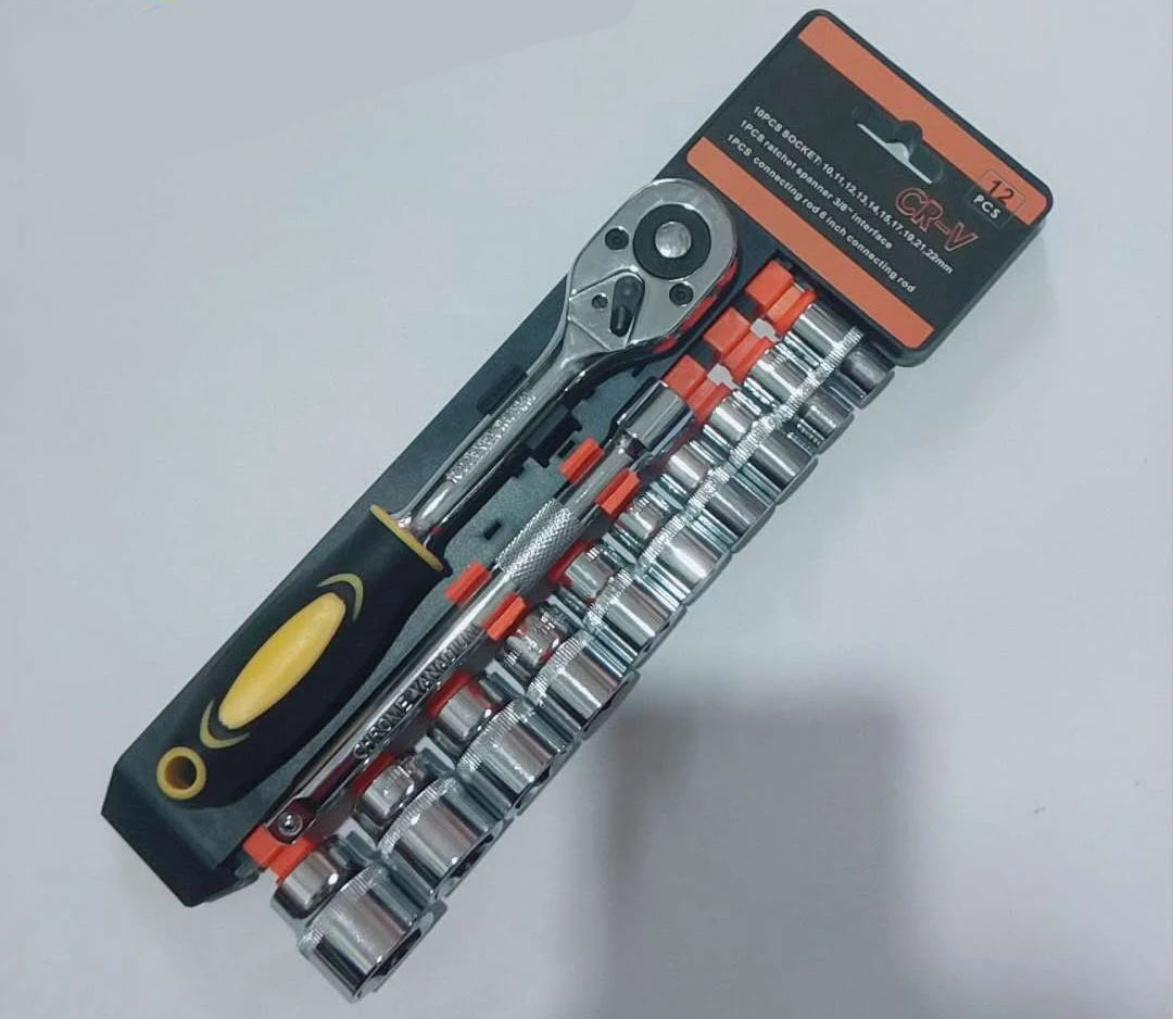 12pcs 3/8 Socket Wrench Box Set