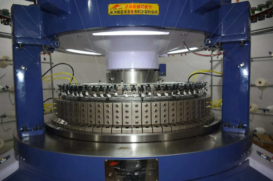 Высокоскоростная двойная трикотажная/вязальная машина (текстильная машина), производство вязальной машины