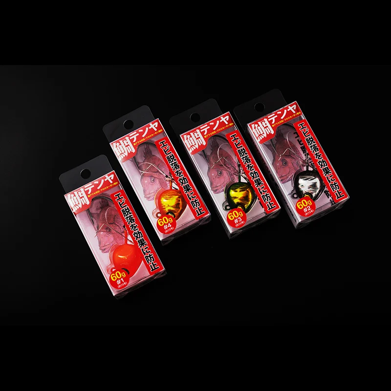 ECOODA Tenya Jig Head 40g/60g/80g Rubber Jig Head Rock Fishing Bait