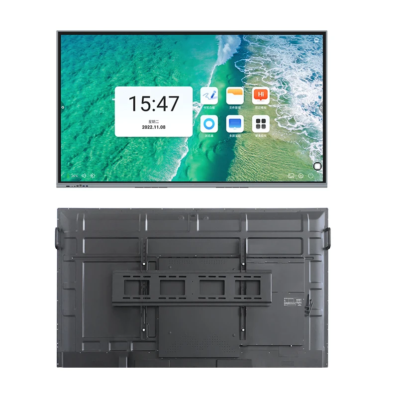 4K Android Interactive Whiteboard Interactive Boards Touch Screen Interactive Monitor Smart Board Prices 55 65 Inch LED 80 16:9