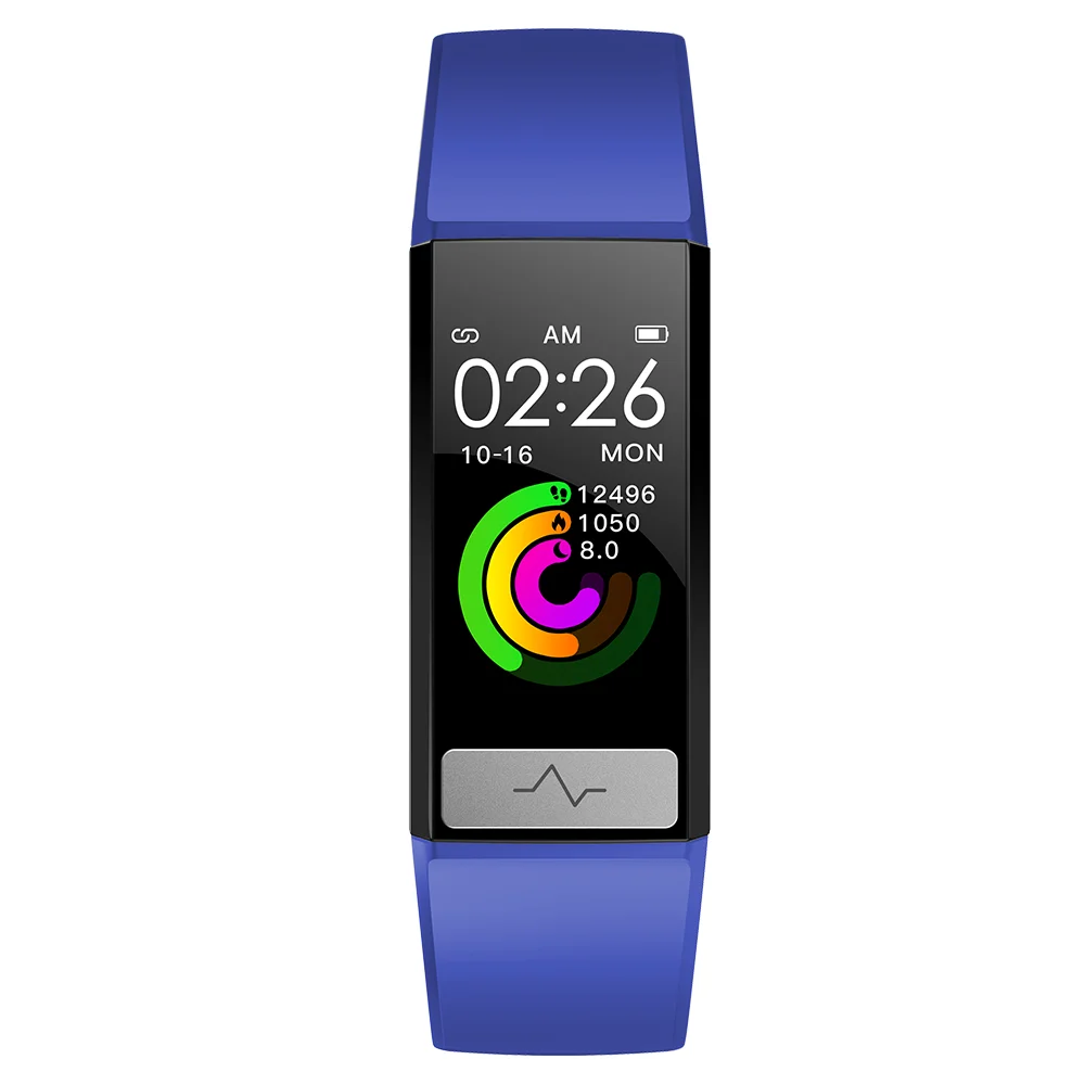 New on market body temperature smart bracelet healthy tracker fitness ECG blood pressure 24 hours heart rate detection wristband