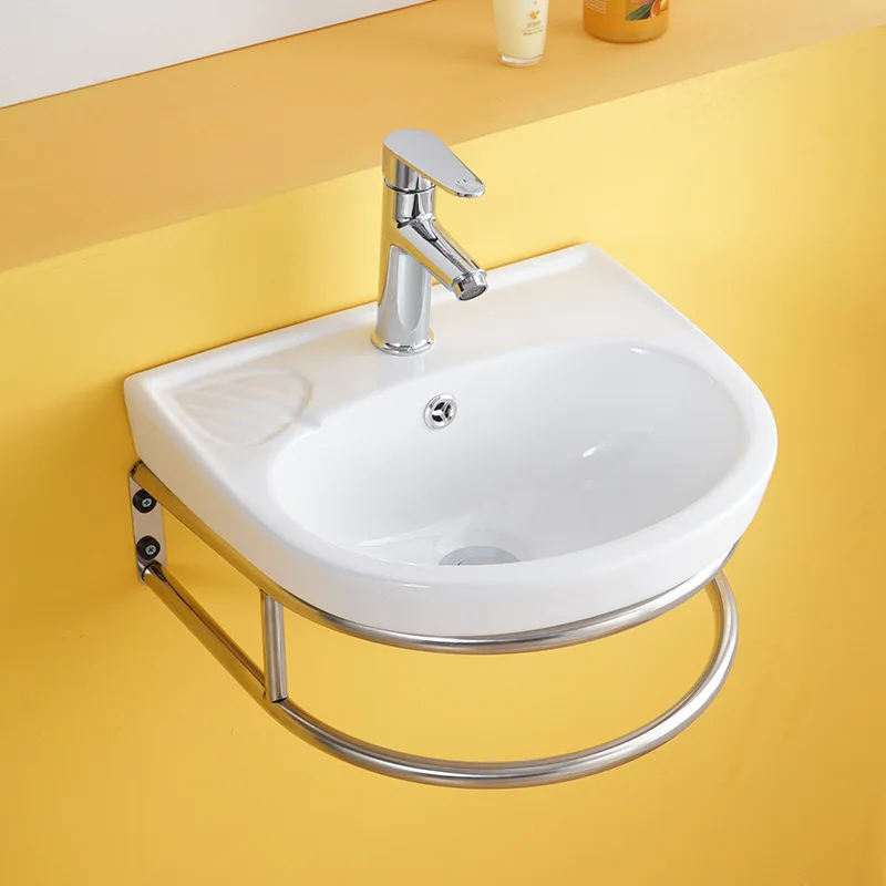 Elegant Hot Sale Counter Top Ceramic Bathroom Wash Hand Art Sink Basin