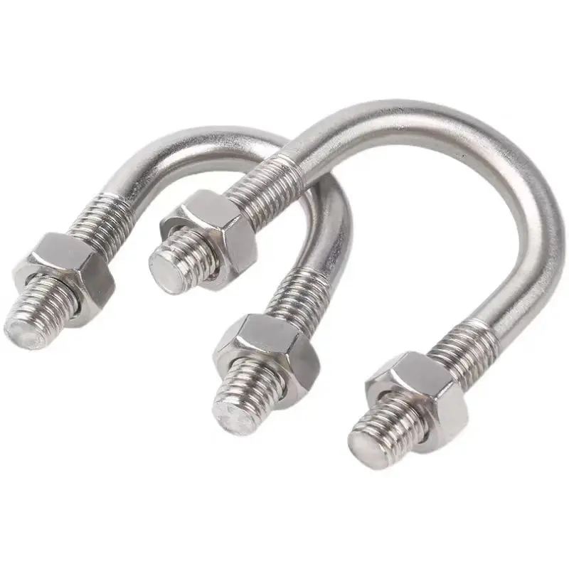 Factory direct sales of high-quality U-shaped bolts carbon steel stainless steel U-shaped screws U-shaped pipe clamps