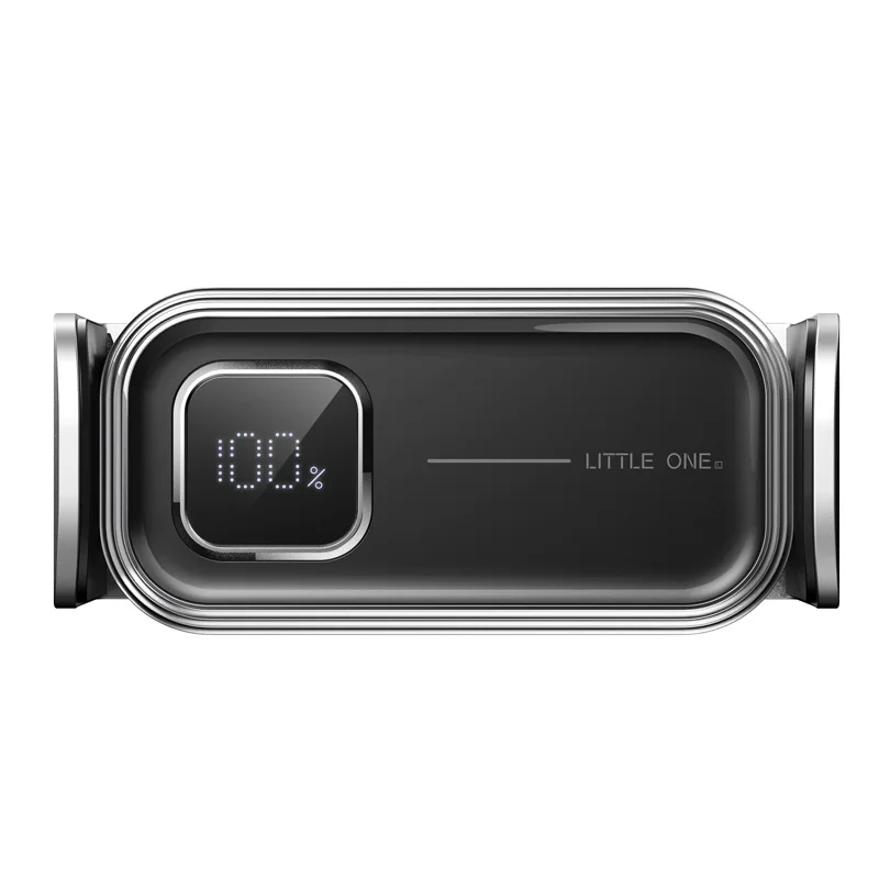 Stable electric phone holder for car air vent dashboard mobile phone mount with power display automatic locking cell phone mount