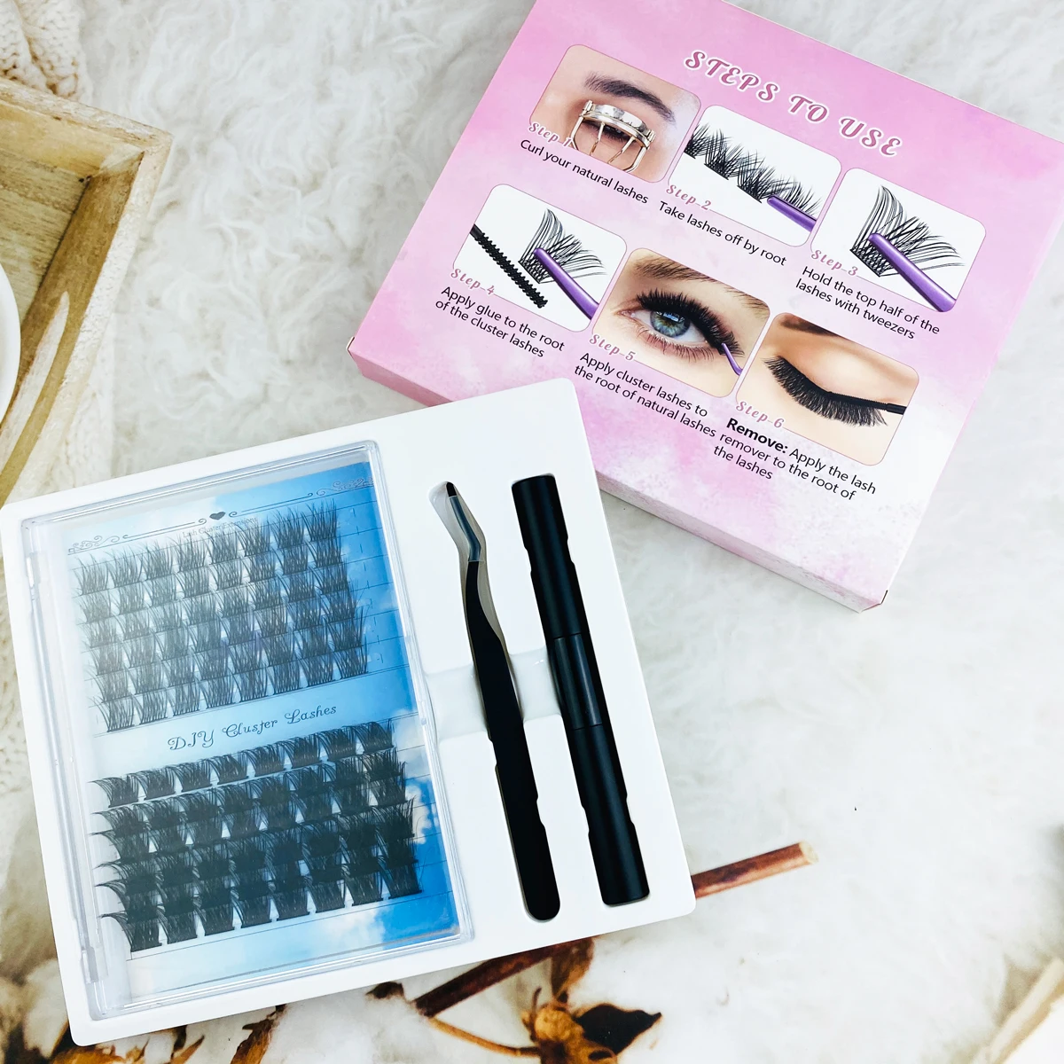 Factory Wholesale New style DIY Eyelash Extention KIt Lash Clusters Private Label Segment Eyelashes