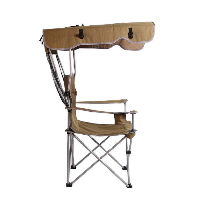 Outdoor Collapsible Travel Ultra Light Camping Lightweight Picnic Folding Chair With Canopy