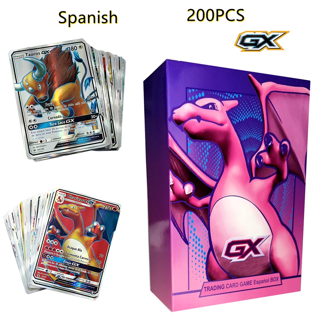 50 100 Poke mon Cards Binder Collection Booster Box  GX EX FA Tag Team Or Secret Rare Cards Like Charizard and Detective Pikachu