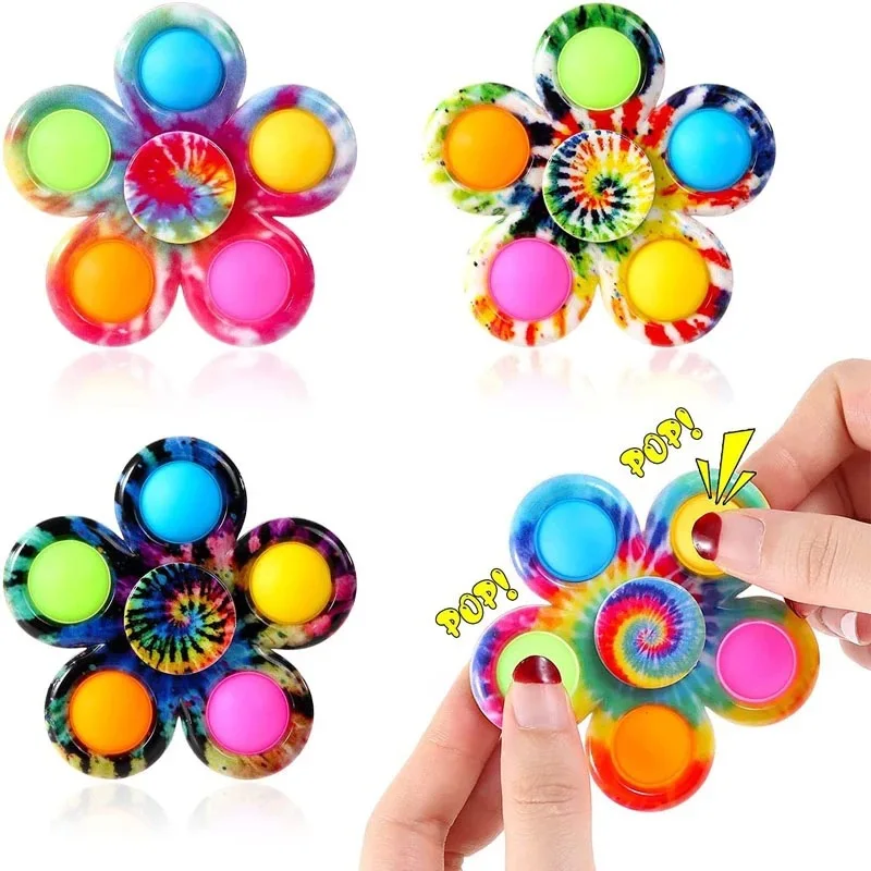 Colorful pop Tip finger Fidget Professional Fidget Spinner Stress Relief Rings Props Colorful Training Relieves Reducer Toys