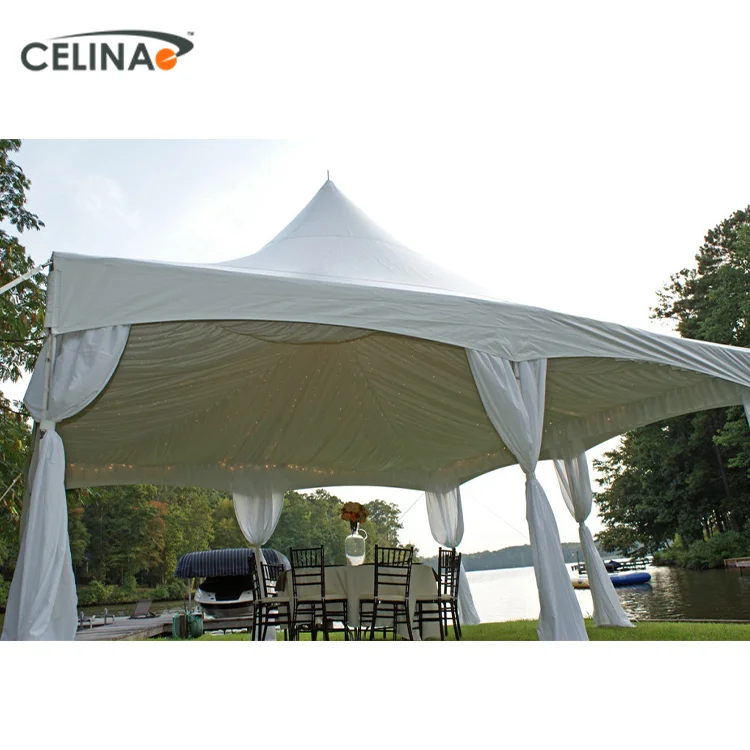 Celina 100% fire retardant polyester fabric winter tent liner for wedding party pinnacle tent