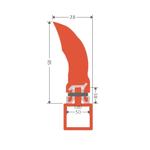 Abrasion resistant polyurethane conveyor belt scraper blade for cleaning rubber conveyor belt